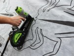 The STINGER CS150B Cap Stapler can shoot 200 caps and 200 staples before reloading.