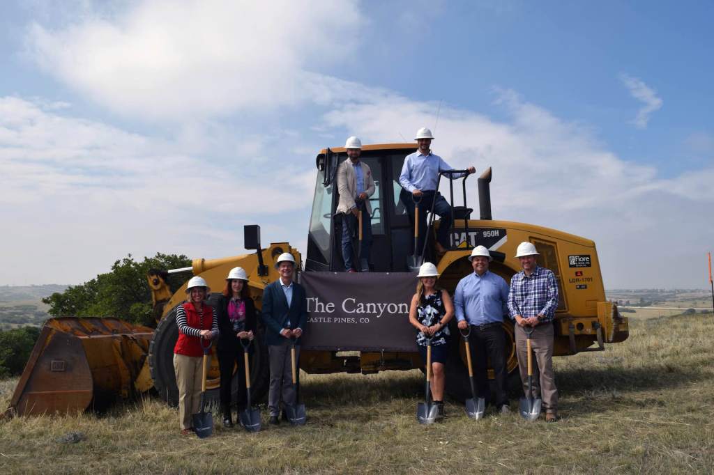 The Shea Homes Crew Row One:  Melissa Coudeyras - Mayor Pro Tem, City of Castle PinesTera Radloff – Mayor, City of Castle Pines Chetter Latcham, President, Shea Homes ColoradoDeborah Mulvey, City Council Member, City of Castle PinesMarcus Pachner, The Pachner CompanyRyan McDermed, Vice President, Shea Homes Colorado Row Two:Sam Bishop, Community Development Director, City of Castle PinesSkyler Hager, Community Development Manager, Shea Homes