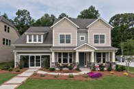 Taylor Morrison’s sales center at the Holcomb Woods is located in the Essex II model, a two-story, four-bedroom home.