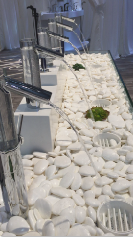 The Uffizi Collection by FORTIS, on display with Pfister at the Kitchen and Bath Industry Show 2018.