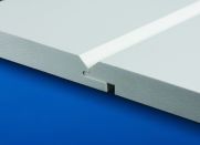 The WP4 Nickel Gap trim profile on the Restoration Millwork cellular PVC trim collection by CertainTeed.