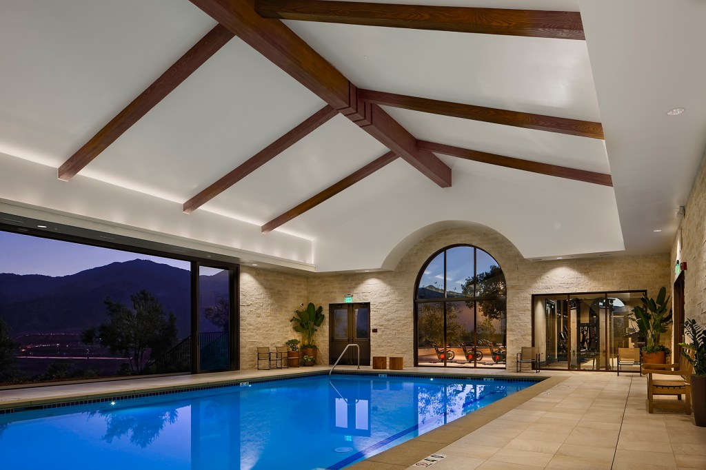 Indoor pool at the Terrace Club.