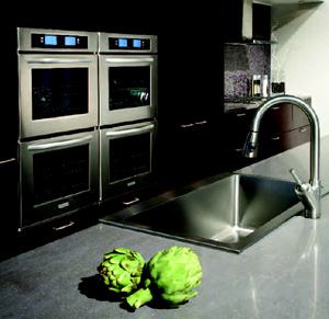 HOT 'N STEAMY: For home buyers who want true professional-style baking at home, the manufacturer's new Architect Series II built-in oven comes with steam assist technology. The company says the right amount of moisture at the right time enhances food flavors without the need to cover, baste, or mist food. Ovens are available in single, double, and combination configurations. KitchenAid. 800-422-1230. www.kitchenaid.com.