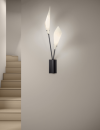 The Calla light by SONNEMAN – A Way of Light, shown here in a Satin Black finish.