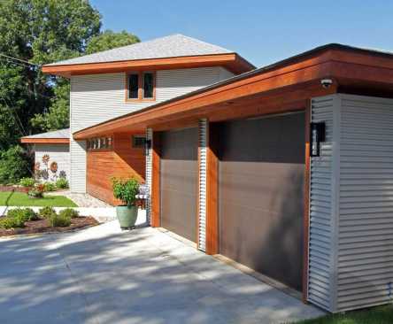 The Ingram home, built with corrugated metal panels.