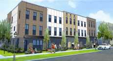 A rendering of Providence Group's Westside Village townhomes in Atlanta.