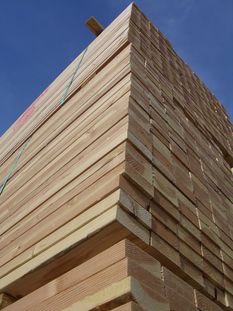 Stack of framing lumber