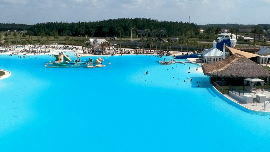 The Crystal Lagoons amenity at Epperson in Wesley Chapel, Fla.