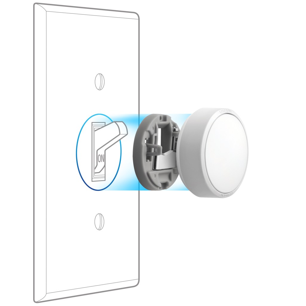 The Lutron Aurora Smart Bulb Dimmer.