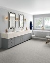 Daltile’s ONE Quartz Surfaces in Jasmine White.
