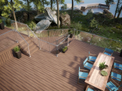 Deckorators' "Mesa" decking is one of several new colors in the Voyage line of composite decking.