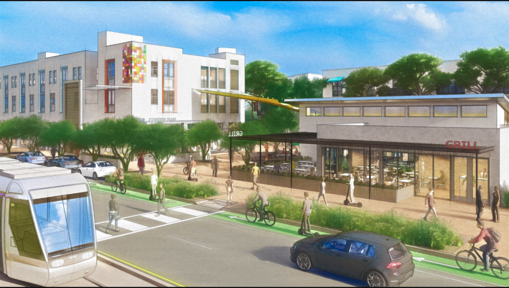 A rendering of Culdesac Tempe.