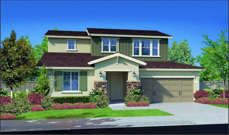 A rendering of a TRI Pointe home at River Islands.
