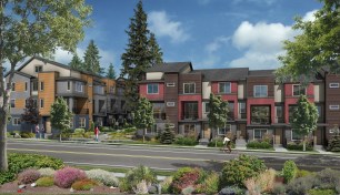 Intracorp's new townhouse community under construction in Shoreline, Wash.