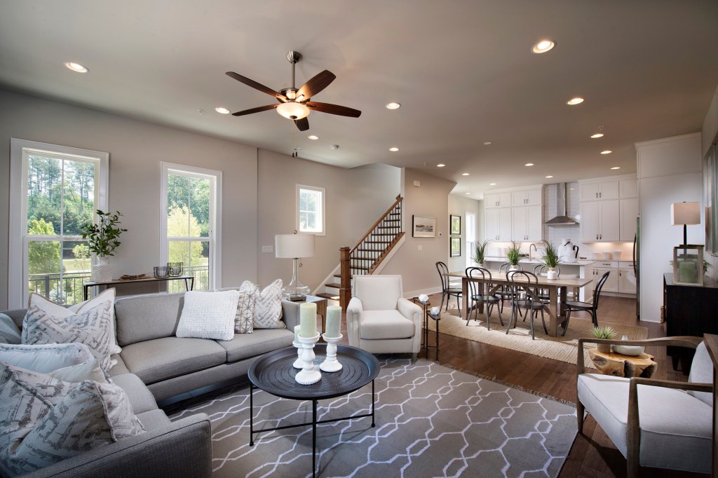 TPG's Highland model townhome interior.