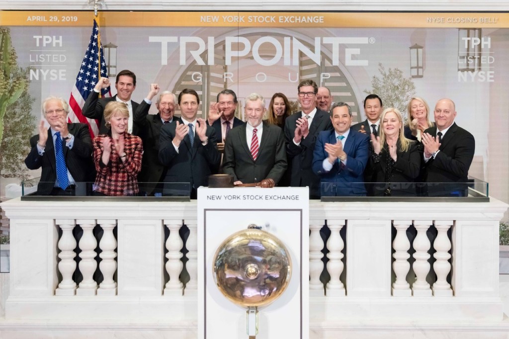The New York Stock Exchange welcomes TRI Pointe Group, Inc. (NYSE: TRI) in celebration of its 10th Anniversary of Founding. CEO Douglas Bauer, joined by Chris Taylor, NYSE VP of Listings & Services, rings The Closing Bell®.