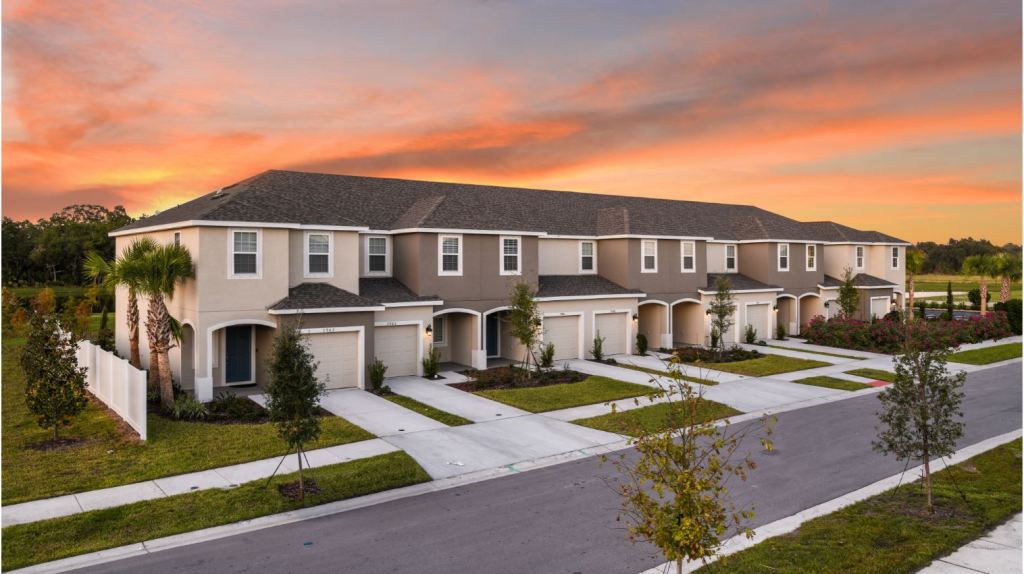 The townhomes at Artisan Lakes.