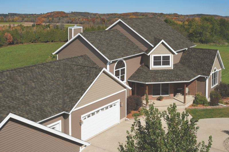 IKO's Dynasty premium-quality laminated performance shingles offer protection from inclement weather.