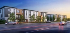 Century Communities Trio townhomes in Orange, California.
