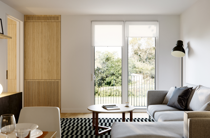 KOVA Windows are available in a wide variety of sizes and configurations, including the 2-Panel Sliding Patio Door, shown here.