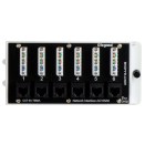 The six-port AC106A6 network interface module by Legrand.