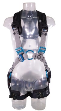 The Checkmate Xplorer industrial full body harness by Pure Safety Group.