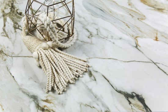 Neolith sintered stone in Calacatta Luxe.