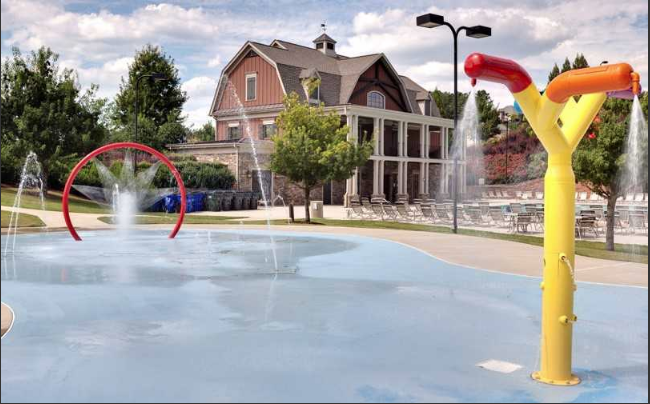 The waterpark at Naturewalk at Seven Hills in Dallas, Georgia.