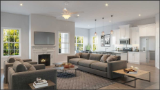 A living room/kitchen at NatureWalk.