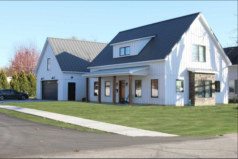 Corbin Borkholder's net-zero home in Indiana.