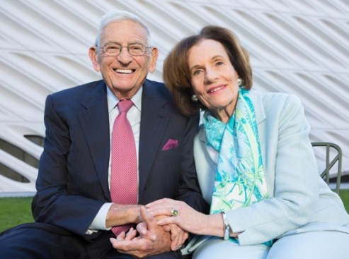 Eli Broad with his wife, Edythe.