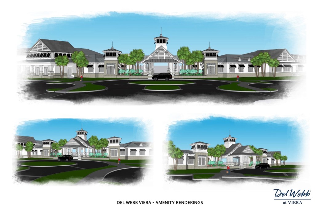 A rendering of the amenity complex at Del Webb at Viera.