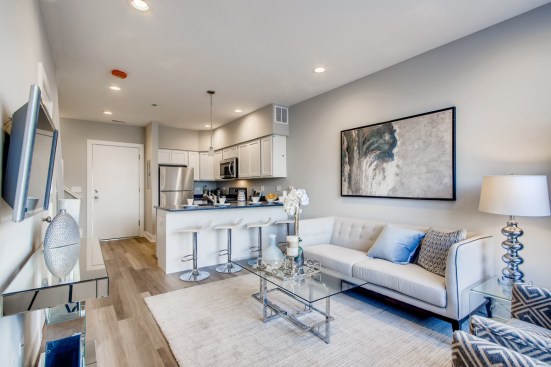 The first homes at Harrison Row feature three-bedroom, 2½-bath plans averaging 1,200 square feet and are priced from $229,000.