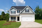 This four-bedroom, two-and-a-half bath home features a large chef-ready kitchen, spacious bedrooms, and a flex room.