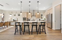 A representation of a kitchen at the upcoming Pulte Homes communities at The Aurora Highlands in Aurora, Co.