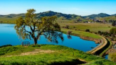 Panoramic view of Lagoon Valley Park in Vacaville, California