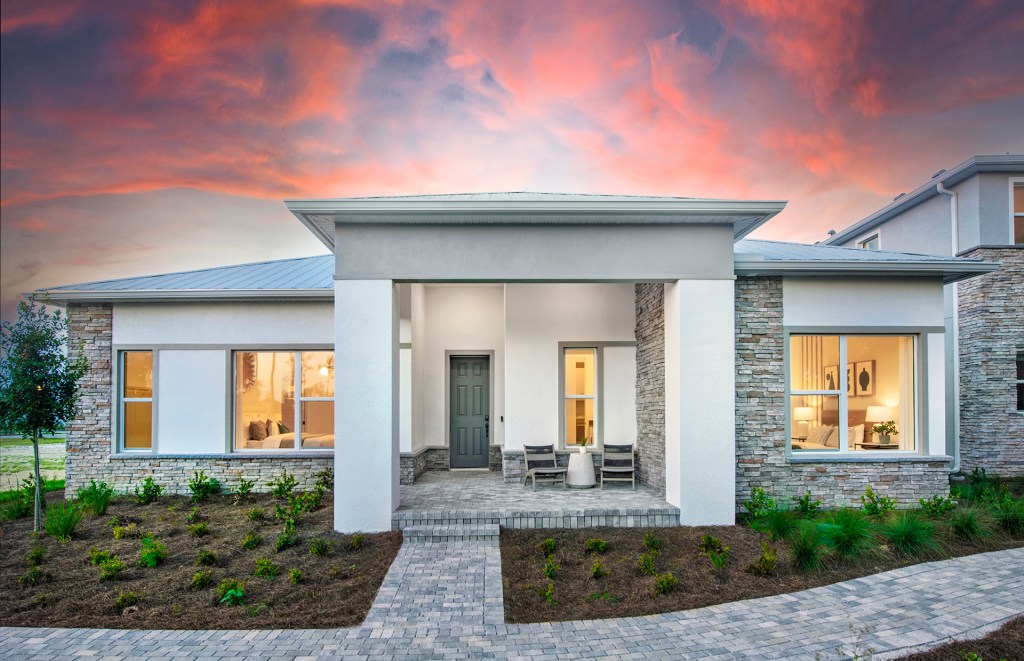 The Cobblestone by PulteGroup is one of the showcase homes on Innovation Way.