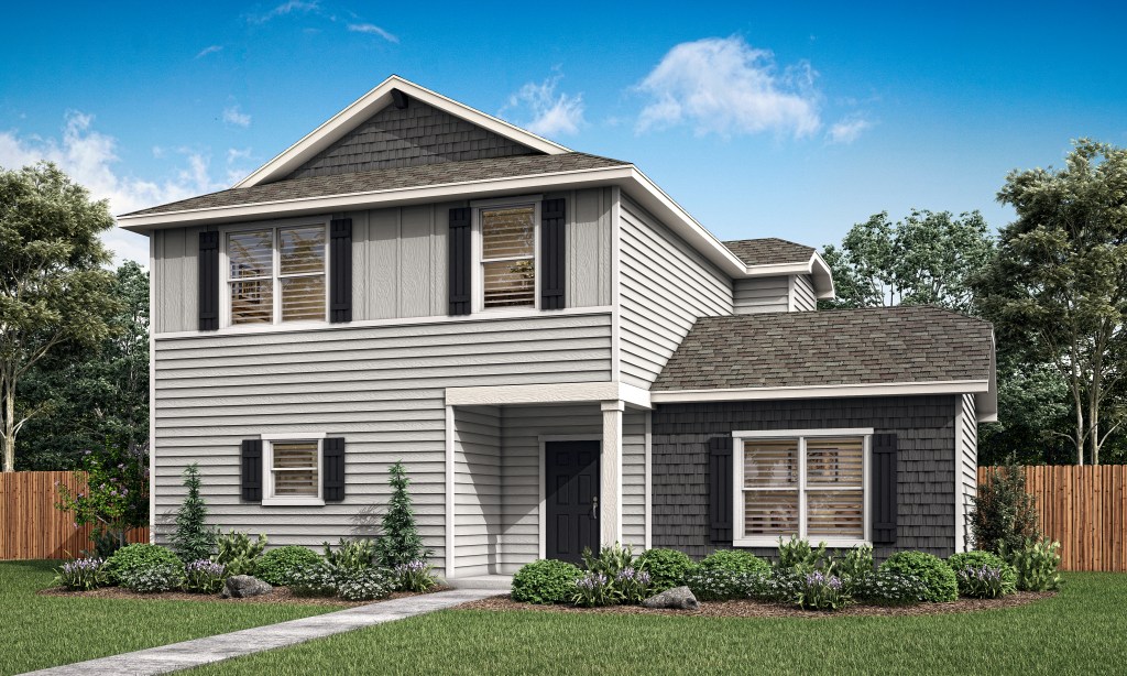 The Reynard plan at Luckey Ranch features a family room, a chef-ready kitchen, and a host of designer-selected upgrades.