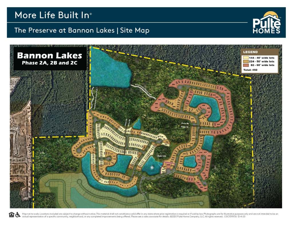 The Preserve at Bannon Lakes site plan