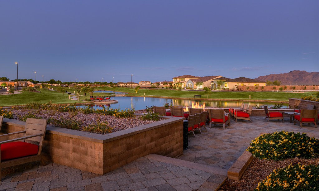 Waterston Central residents will have access to the planned community’s amenities, the newest of which include Waterston North’s centralized lake with a great lawn, a clubhouse and a pool, pocket parks, and walking trails within each of the new neighborhoods.