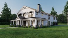 Barndominium Plan with 5 Bedrooms, Front Exterior. See Details at Houseplans.com.