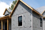 Insulation install on newly built home