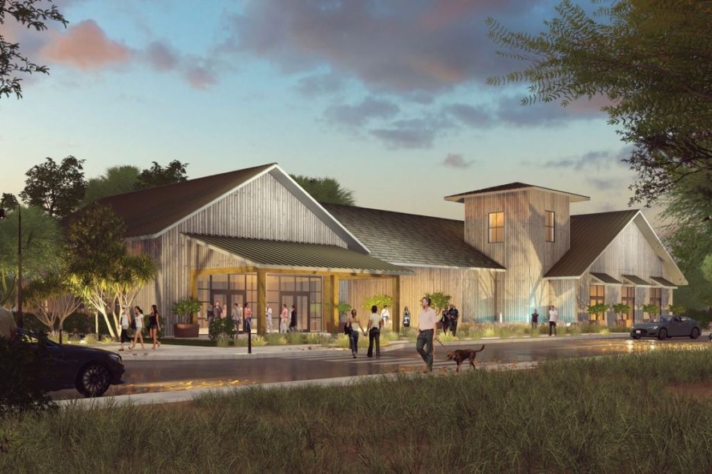 A rendering of Silverwood's community center, Crest Club.