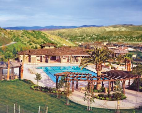 The master-planned community features 400 acres of preserved open space,walkable neighborhoods, trails, sports fields, parks, a recreation center, and a school.
