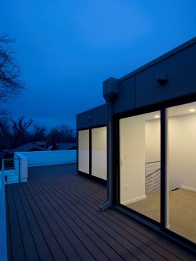 Each unit features a rooftop deck.