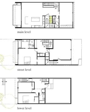 The home's floor plans after the renovation.   residential architect, March-April 2010  Choy Residence, San Francisco  Terry & Terry, San Francisco