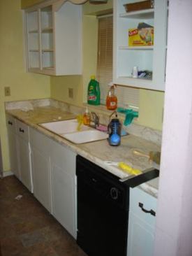 Kitchen before.