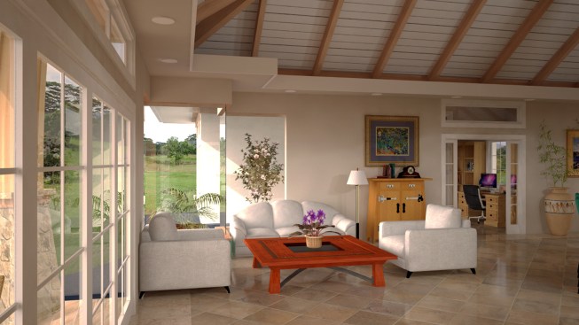 view towards living seating area