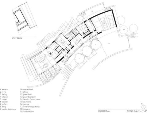 Caterpillar House floor plan