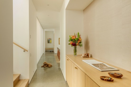 The Gallery: “We try not to design hallways,” says Joseph Dangaran. “We try to utilize every square foot of the home and consider this a gallery space.”